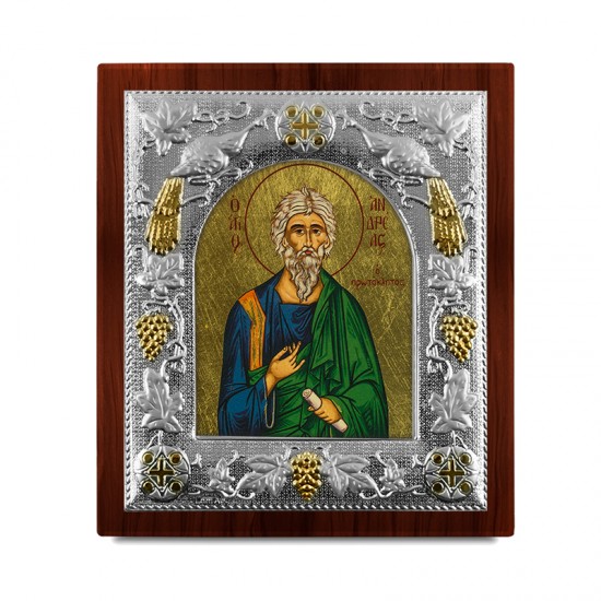 Silver Icon - Saint Andreas