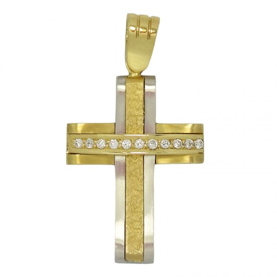Γυναικείος χρυσός σταυρός 4108.06540043