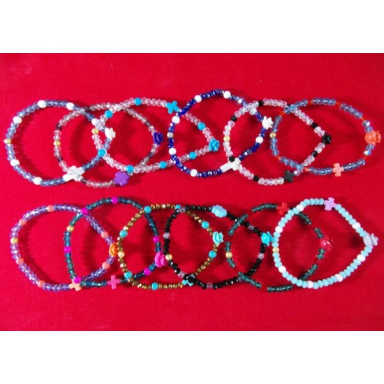 Βραχιόλι με φιλντισένιο σταυρουδάκι