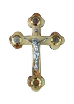 Wall-mounted wooden cross